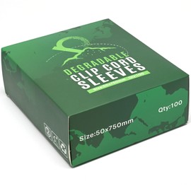 ELEMENT TATTOO SUPPLY - Tattoo Machine Clip Cord Wire Bio Degradable Green Mint Color Disposable Tattooing Sleeves Box of 100