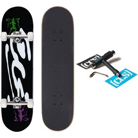 [CCS] Ink Blot Logo Skateboard Complete - Black - 8.50"