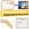 2 Pack 12"x 16" DIY Wood Canvas Stretcher Bars, Canvas