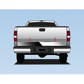 Tyger Auto Made in USA! Compatible with 2004-2008 Ford F150 Flareside | Stepside Chrome Stainless Steel Tailgate Trim 6.26" x 51.75" 1PC