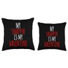 My Snapper Is My Valentine funny valentines day Throw Pillow