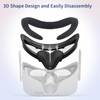 Compatible with VR Oculus Quest 2 Accessories, Breathable Foam Face