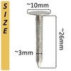 AERZETIX - C70839 - Set of 300 large flat head