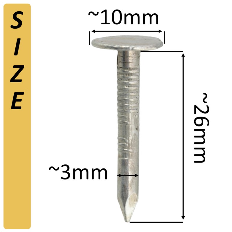 AERZETIX - C70839 - Set of 300 large flat head