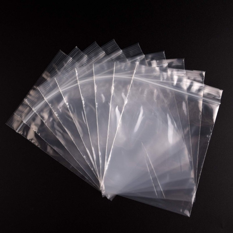 TUPARKA Ziplock Bags, 3 Sizes, 300 Pieces Small Clear Plastic