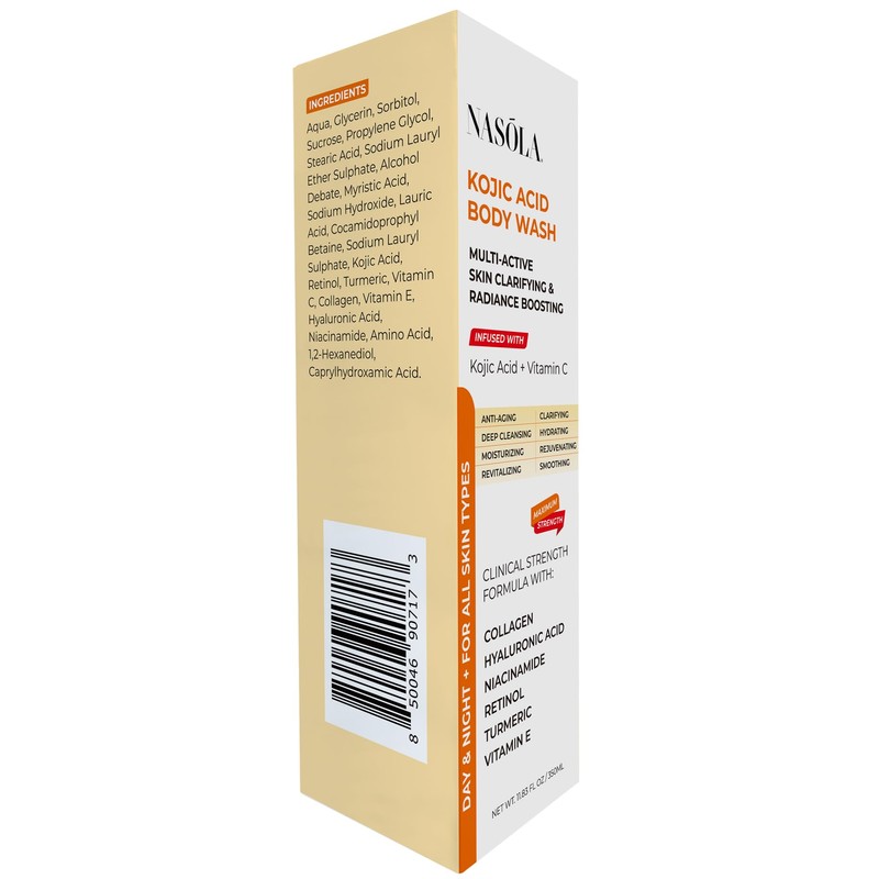 Nasola Kojic Acid Body Wash – Turmeric & Vitamin C