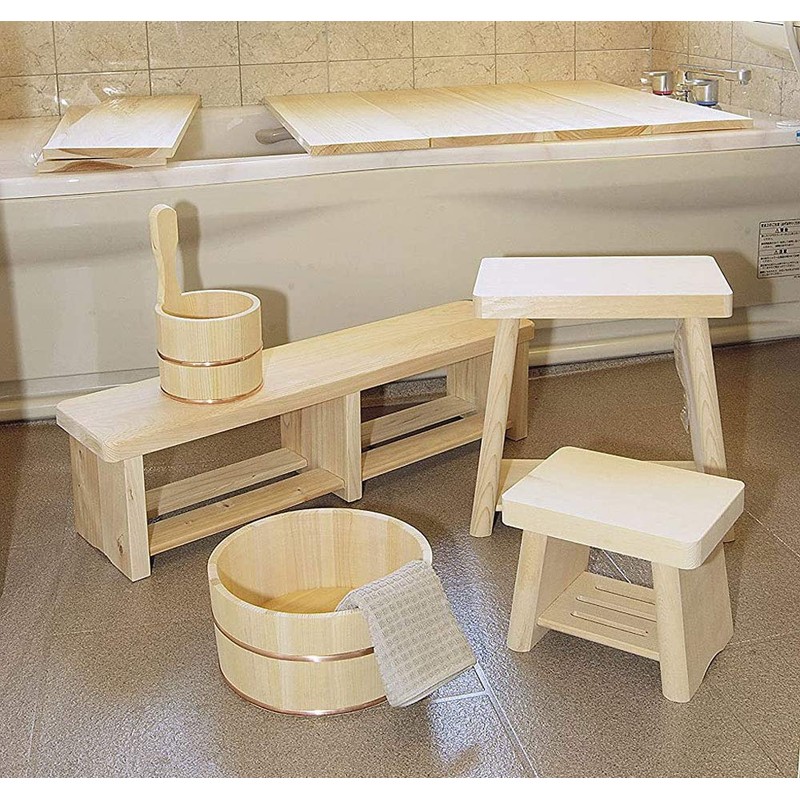 Wood 湯桶 One Hand Soaks Keep 片手桶