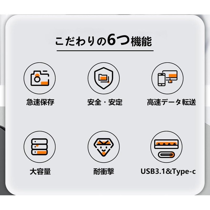 USB Type-C USB-A兼用 高速データ転送 大容量16GB 32GB 64GB128GB 256GB 512GB 1TB