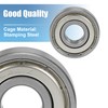 sourcing map 2 Pcs 6201ZZ Deep Groove Ball Bearing 12x32x10mm