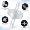 10 Pack 1/8 inch Plastic Check Valve, One Way Check