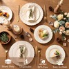U-QE 60PCS Ivory Plastic Plates for Party – Scalloped Disposable