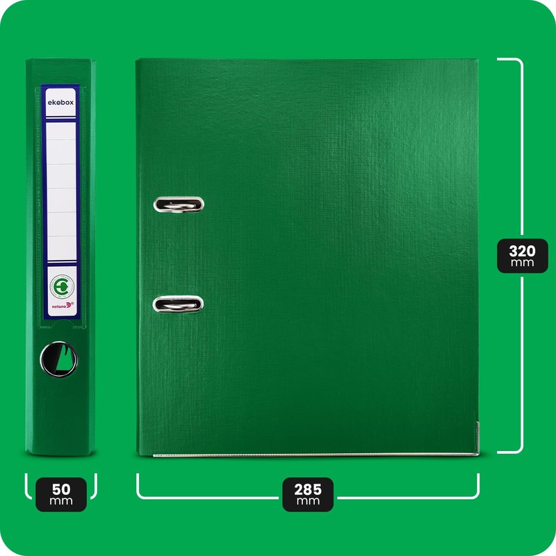 Netuno 1x Lever Arch File A4 Binder Pink 2 Ring