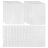 30-Piece Card Folder, Waterproof 6-Hole Folder, A5 Storage Document Bag,