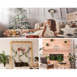 30 Pieces Wooden Discs, Hitopin Wooden Log Discs 7-8 cm Wooden Discs Decoration Natural Wood Discs Decoration for DIY Crafts Wedding Centrepieces Christmas Decoration Tree Disc (7-8 cm)