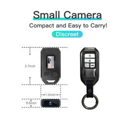 JFTWMG 64GB FHD 1080P Small Body Camera, Thumb Size Hands Free Recording Body Worn Camera, Wearable Action Body Cam, Premium Portable Camcorder Mount Anywhere for Security, Work, Guard, Travel