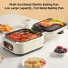 AORAN 7-in-1 Electric Griddle with Non-Stick Coating, Smokeless Grill for