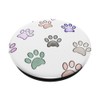Colorful Paw Print Pop Up Cell Phone Gripper Dog Lover