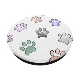 Colorful Paw Print Pop Up Cell Phone Gripper Dog Lover Gift