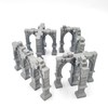 QP3D Battle Ruined Building Pillars Wall, Terrain Scenery for Tabletop