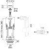 Regiplast 26500 Cable Flush Mechanism Dual-Flow with Filling Valve 0500