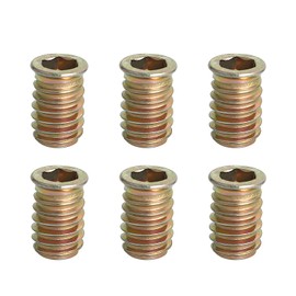 Aopin Threaded Inserts Nut Threaded Fastener Connector Hex Drive Threaded for Wood Furniture Male Female Thread Male Female Thread, 5/16-18 x 20mm, 20Pcs