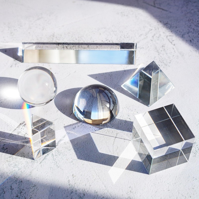 QFkris 6 Pack K9 Optical Crystal Photography Prism Set, Include