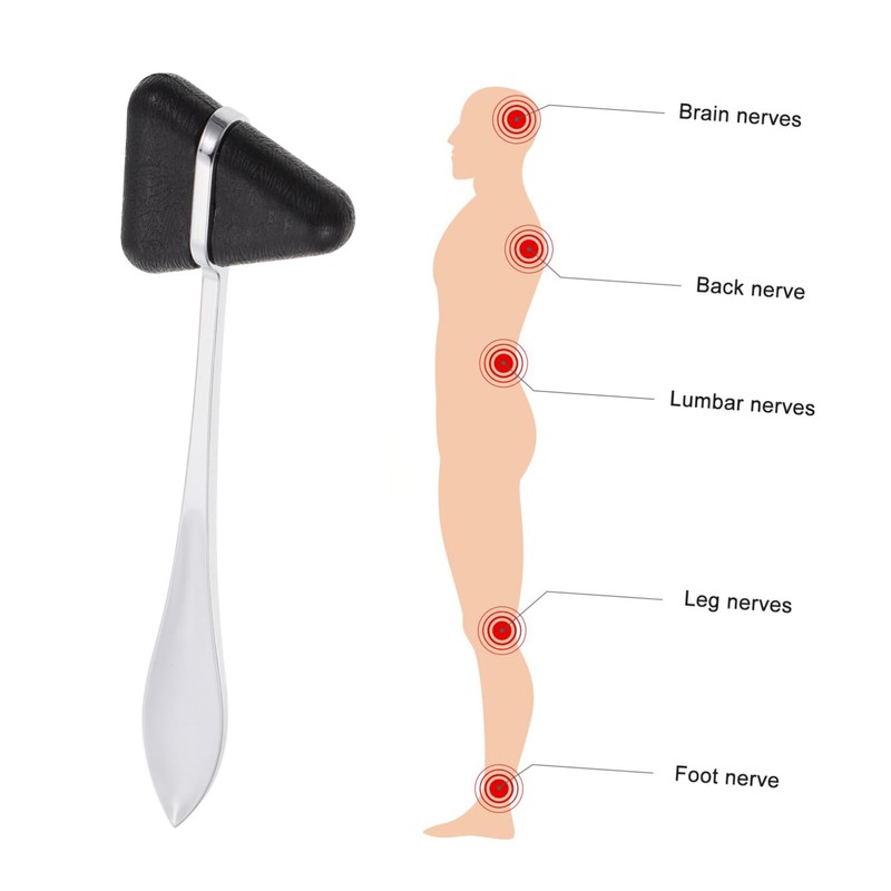 CIYODO 2Pcs Reflex Hammer Medical Percussion Hammers for Neurological Testing