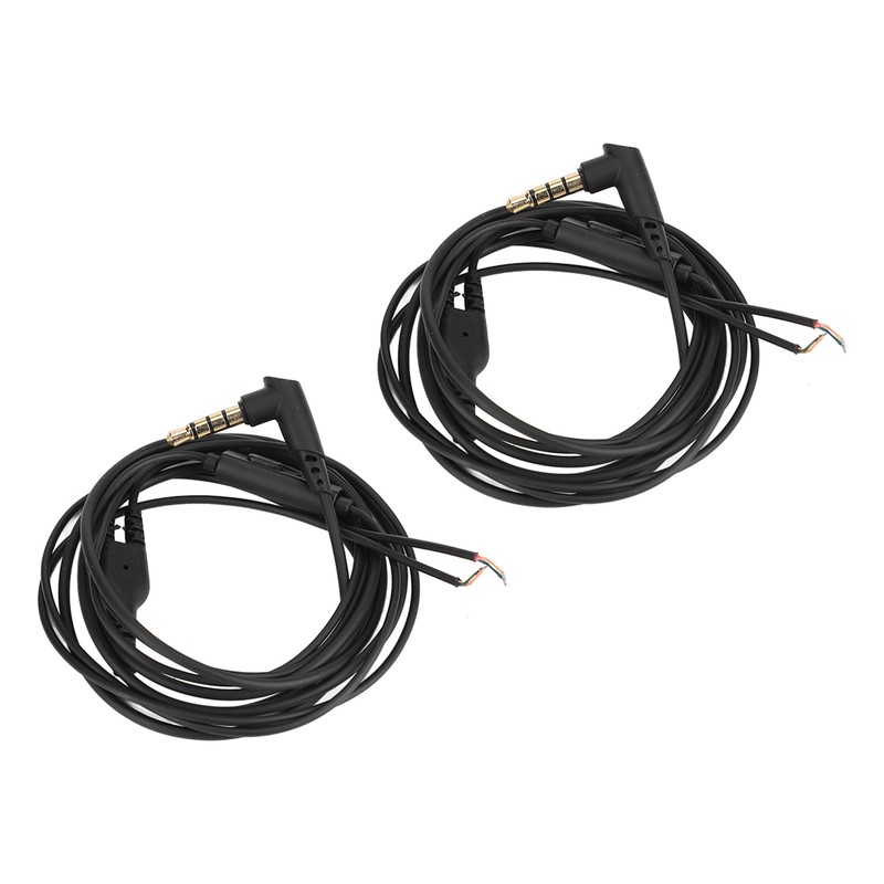 2Pcs Earphone Repair Cable Oxygen Free Copper 3.5mm Lossless 1.2m