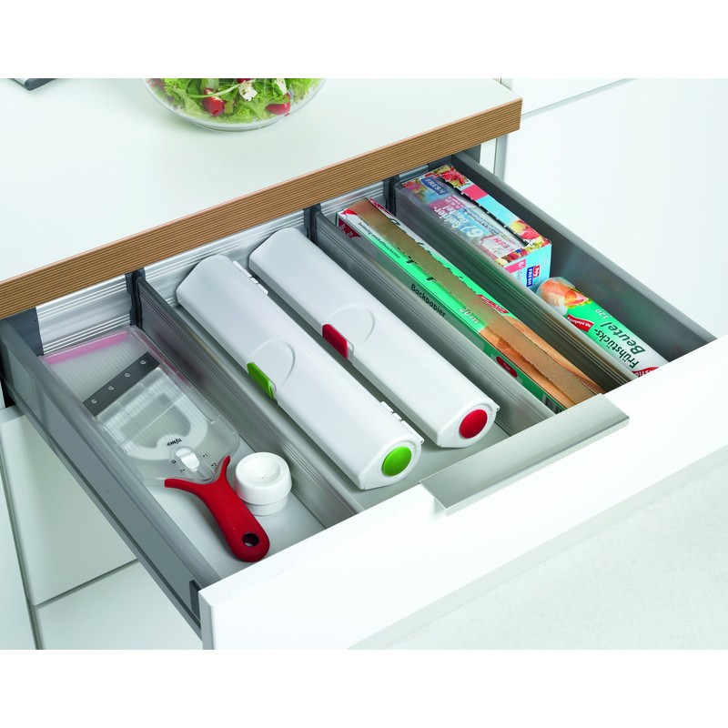 EMSA Click and Cut Cling Film Cutter, White and Green