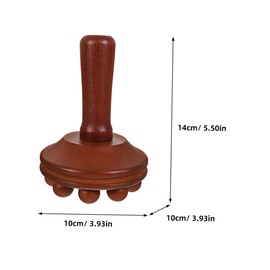 KOMBIUDA Portable Handheld Wooden Massager Brush 2pcs Tendon Brush for Deep Muscle Massage Body Massage Tool