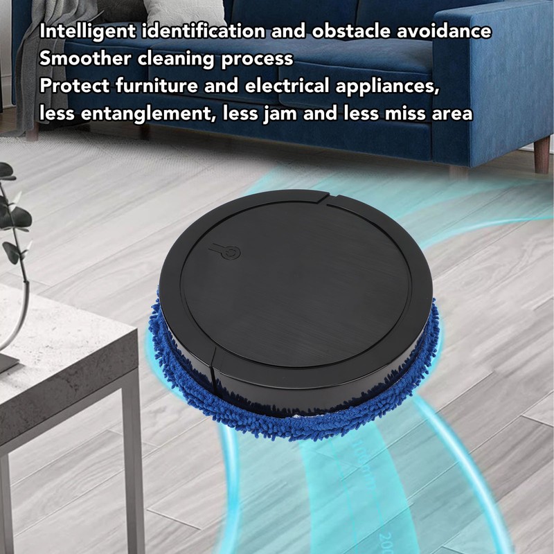Floor Mopping Robot Low Noise Intelligent Avoid Obstacles Wet Dry