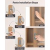 MeBantoo 2 Pack Self-Stick Door Handles, 4 Inch Aluminum Alloy