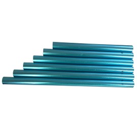 LGEGE 6 Pcs Blue Large Hollow Wind Chimes Outdoor Ideal Gift Aluminum Tubes Garden, Patio, Home Decoration, 6 Size