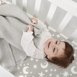 Little Grape Land Cot Sheets Fitted 140 * 70cm- 3 Pack Cot bed Sheets for Boys Girl - Universal Fitting for toddler bed sheet and Beds - Ultra Soft Breathable Baby Crib Sheets - Dinosaur World