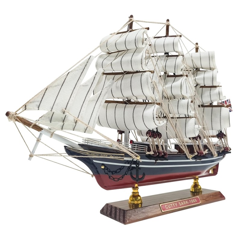 SAILINGSTORY Wooden Model Ship Clipper Cutty Sark 1/195 Scale Replica