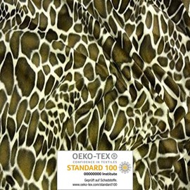 Fabrics-City 3120 Brown Giraffe Animal Fur Fabric Short Pile Fabrics