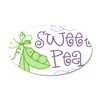 CafePress Sweet Pea 35"x21" Oval Wall Decal, Vinyl Wall Peel,