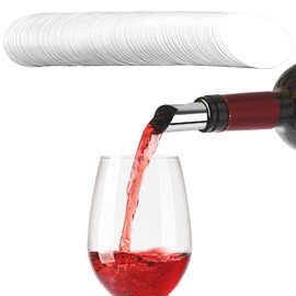 215 Pack Wine Bottle Pourers - 76mm Diameter Plastic Drip-Free Wine Spouts with Aerator - Reusable Pour Spouts for Red/White Wine, Bartender Tools, Home Entertaining