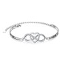 Daughter Gifts Infinity Love Heart Bracelet With Inspirational Message for