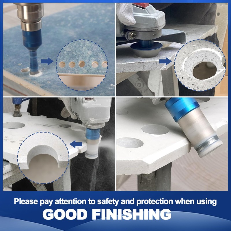 Diamond Tile Drill Bit Set - 6/8/35 mm Diamond Drill