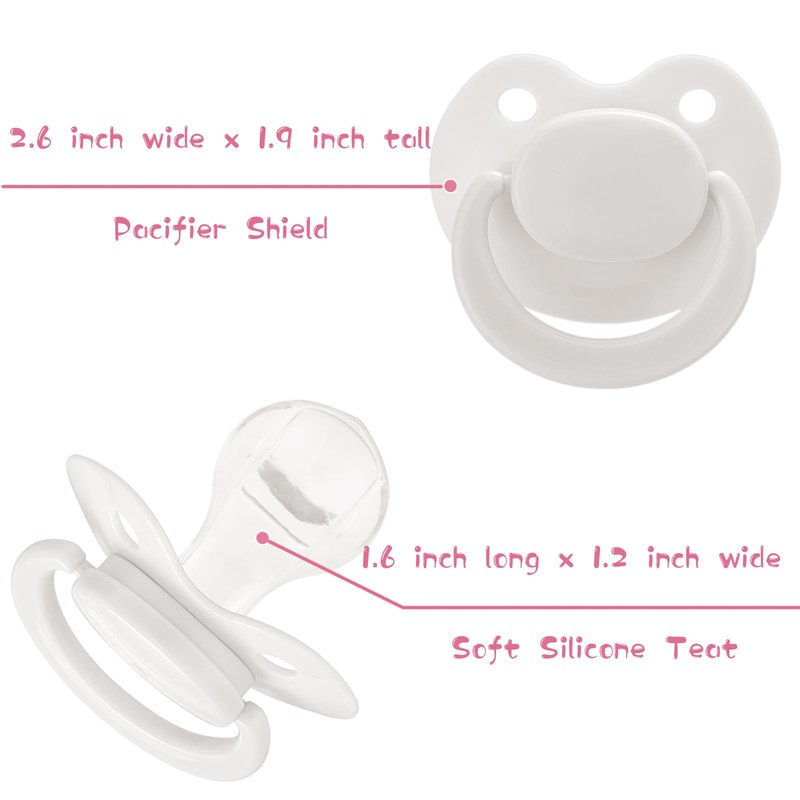 Somniumnight Adult Sized Pacifier Bigshield : Replacement Silicone Paci Big