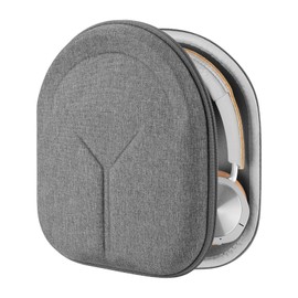 Geekria Shield Headphones Case Compatible with B&O Play Beoplay H9i, H95, H9, H8, H6, H4, H2 Case, Replacement Hard Shell Travel Carrying Bag with Cable Storage (Grey)