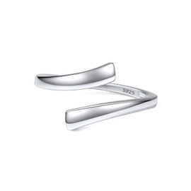 ChicSilver Sterling Silver Toe Rings for Women Adjustable Toe Ring Hypoallergenic Open Rings for Women