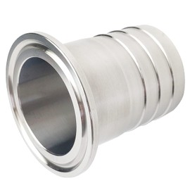 OD 38MM 1-1/2" Hose Barbed Adapter, Sanitary Pipe Fitting Fits OD 50.5MM Tri Clamp Ferrule SS304