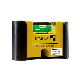 STABILA Mini Electric Spirit Level with Belt Clip, 7 cm, Strong Rare Earth Magnet, 1 Horizontal Level Made in Germany