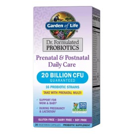 Garden Of Life Probiótico Prenatal&postnatal 20 Billion Cfu Sabor Sin Sabor
