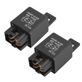 Pack of 2 Z1507091/4 4 Pin DC 12 V 40 A Relay Truck Van Motorcycle Boat Multi-Purpose Automotive Relay Heavy Duty Standard Relay for Car Engine, Car Universal Relay