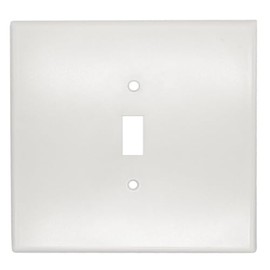 Jumbo Over Sized Wall Plate, Polycarbonate, Paintable Switch or Outlet Cover (1, Toggle)