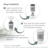 Vent Systems 8" Inch Flexible Vibration-Reducing Female Fit Duct Connector