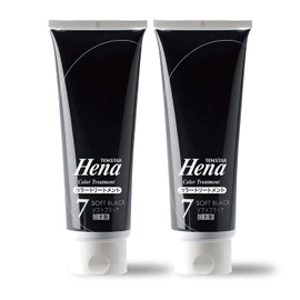 Tenster Henna Color Treatment, Soft Black, 8.5 fl oz (250 ml) x 2, Bonus Included